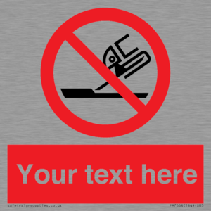 Custom prohibition Do not use for face grinding